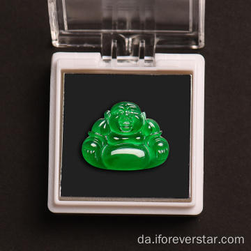 Engrospris Fine smykker grøn jade sten Buddha